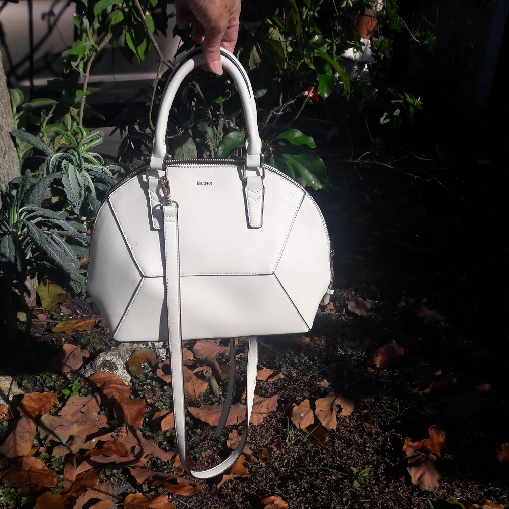 BCBG off white handbag